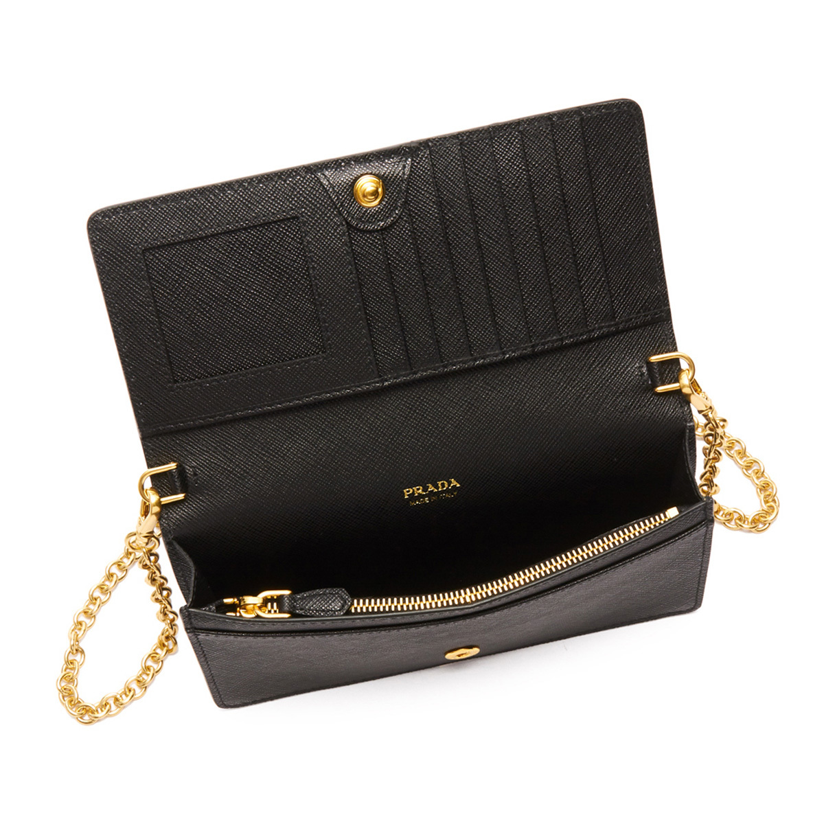 プラダ PRADA 財布 バッグ SAFFIANO LEATHER WALLET CHAIN