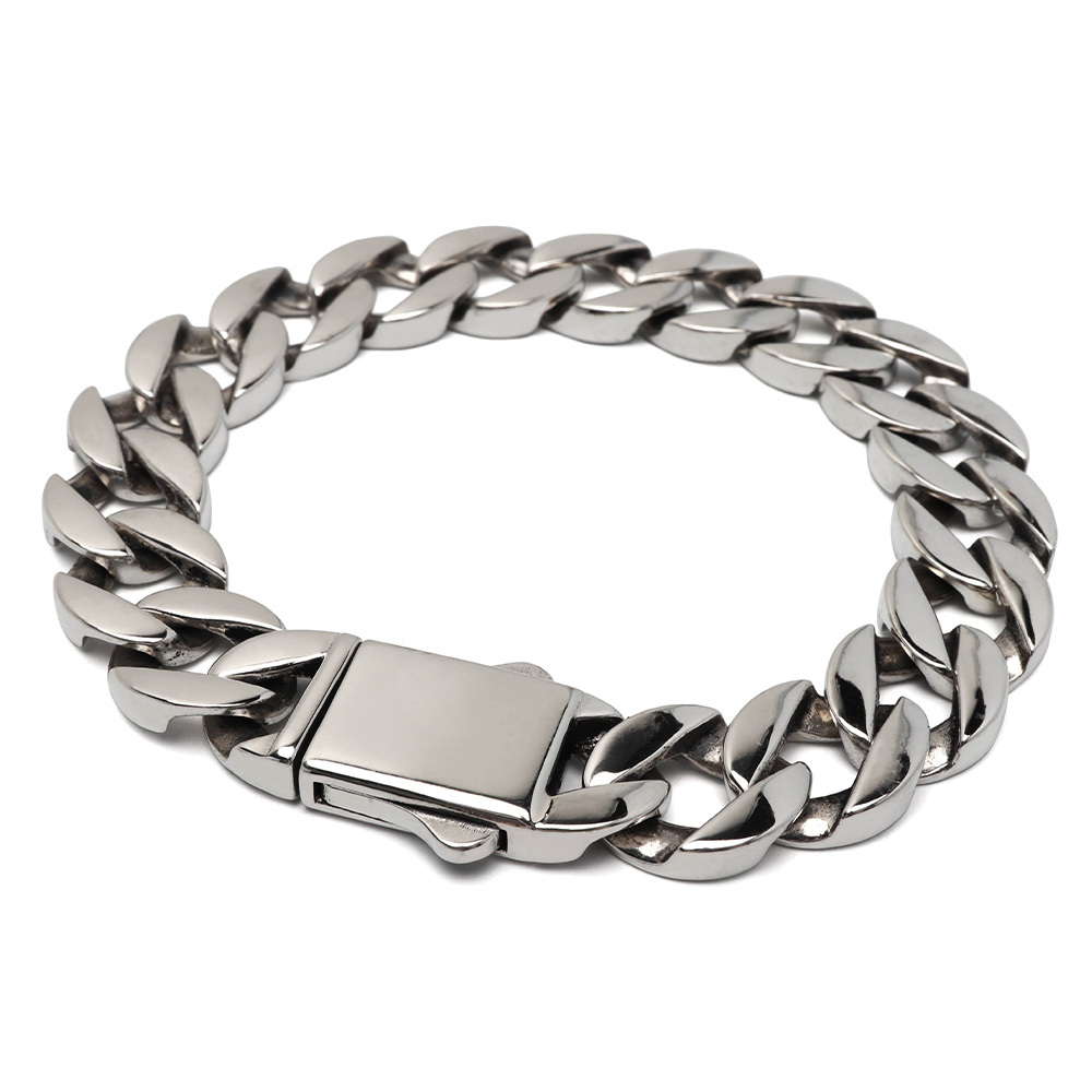 シルバー925 重厚 喜平ブレスレット チェーンブレスレット メンズ 幅