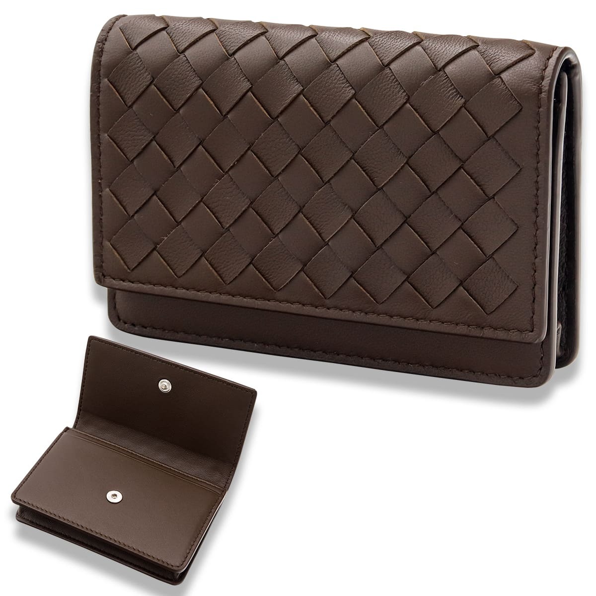 ボッテガヴェネタ カードケース BOTTEGA VENETA 名刺入れ ブラウン