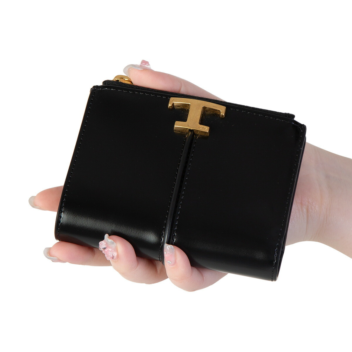 トッズ TOD'S 財布 二つ折り財布 折りたたみ財布 小銭入れ付き