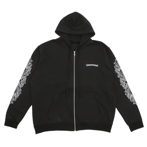 クロムハーツ パーカー ジップ XLサイズ ブラック メンズ CHROME