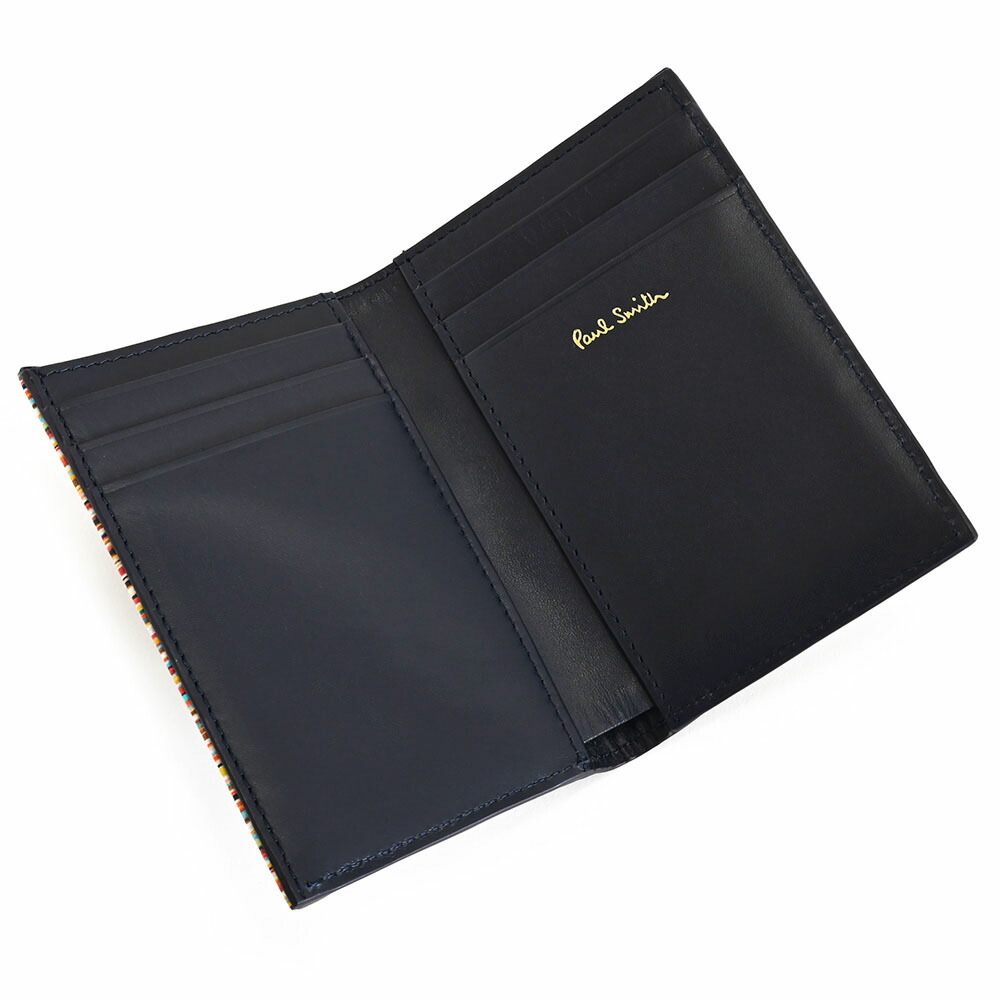 ポールスミス 名刺入れ カードケース 紺(ネイビー) Paul Smith psc761