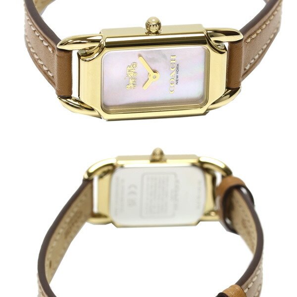 COACH コーチ 腕時計 レディース 革ベルト レザー スクエア