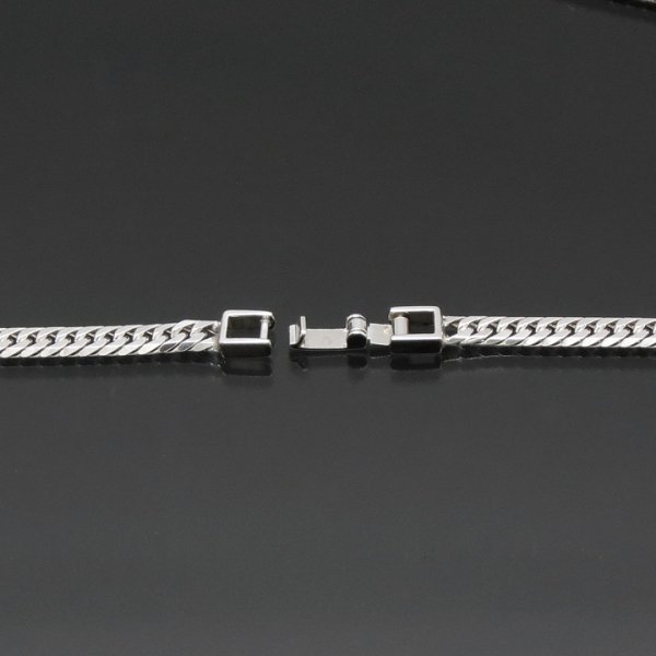 シルバー喜平ネックレス 6面ダブル 六面 シルバー925 20g-50cm 喜平