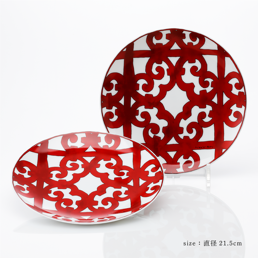 HERMES エルメス ガダルキヴィール 21cmプレート ペア 名入れ彫刻代