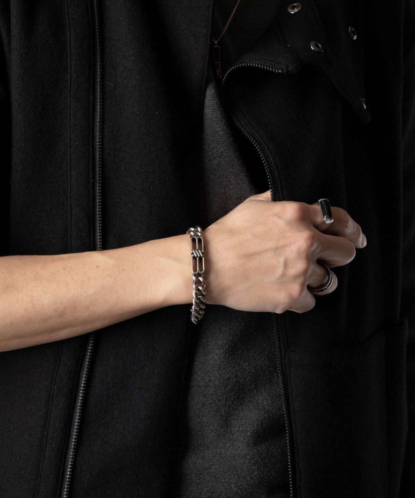 バレンシアガ BALENCIAGA BB Icon Gourmette ブレスレット 718493