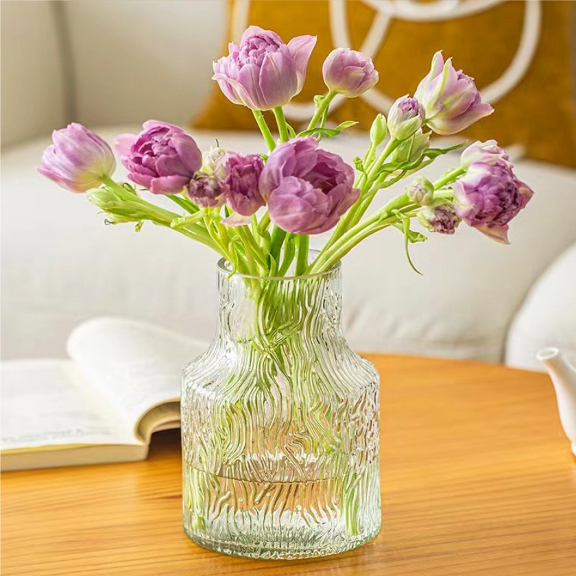 フラワーベース 花瓶 フラワーベース ガラス 花瓶 大きい シック