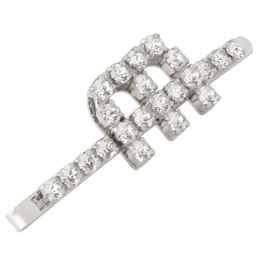 ミュウミュウ MIUMIU ヘアアクセサリー 5JF039 2D4Y F0ZJJ Mロゴ