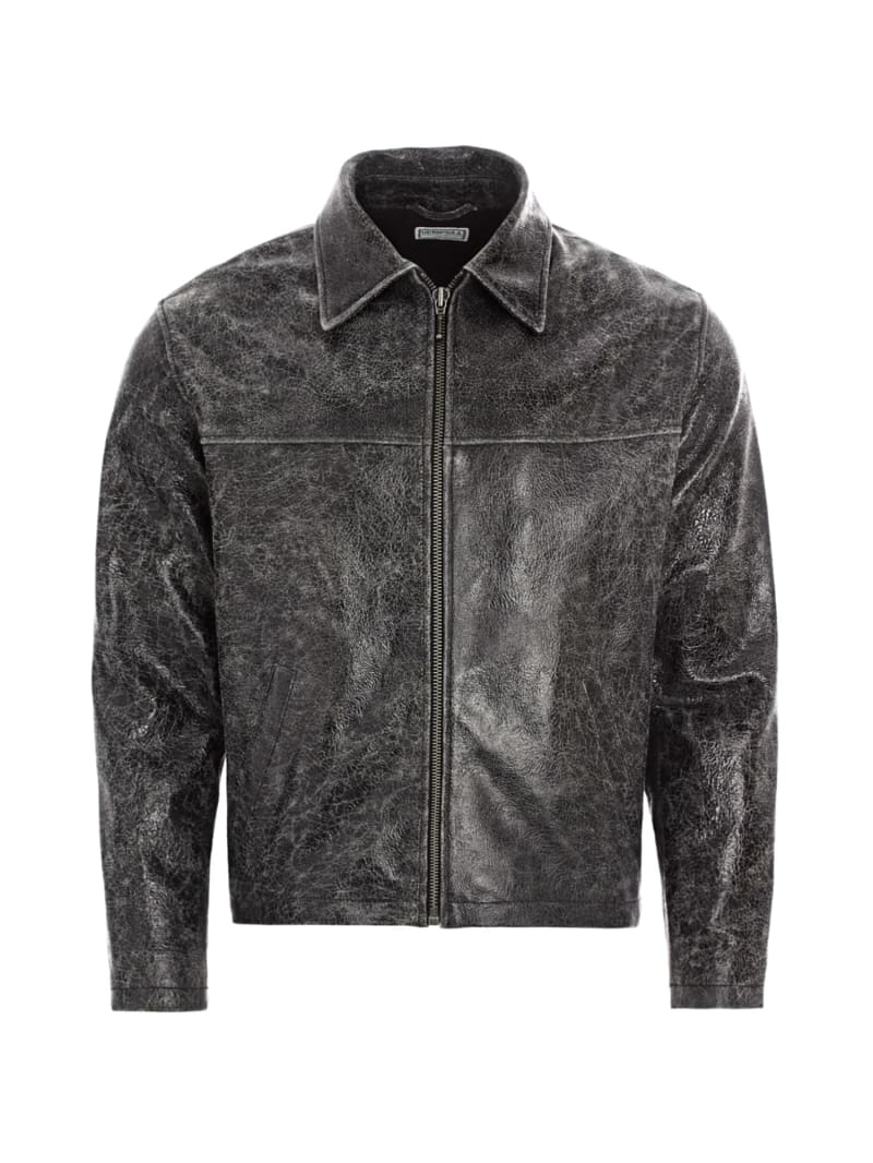 GUESS® Crackle leather jacket