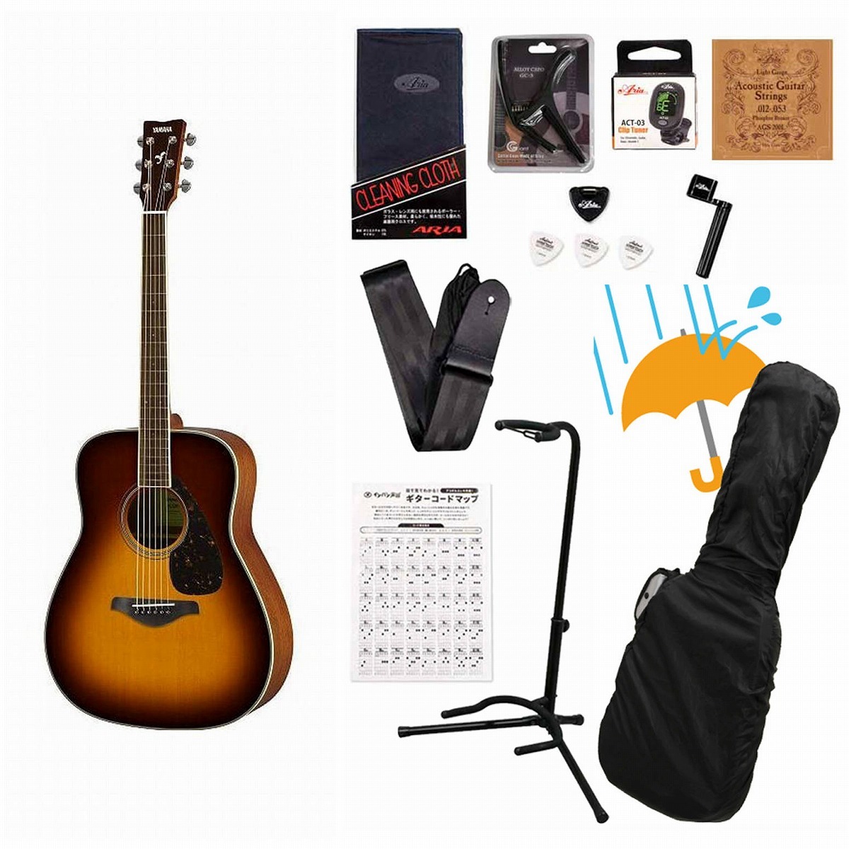 Yamaha FGX865 アコースティックギター ヤマハ 専用ケース 付属品