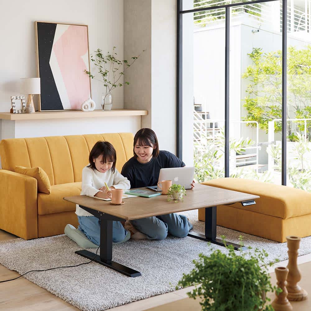 伸長式ガス圧昇降テーブル 幅120”の検索結果：通販 - ディノス