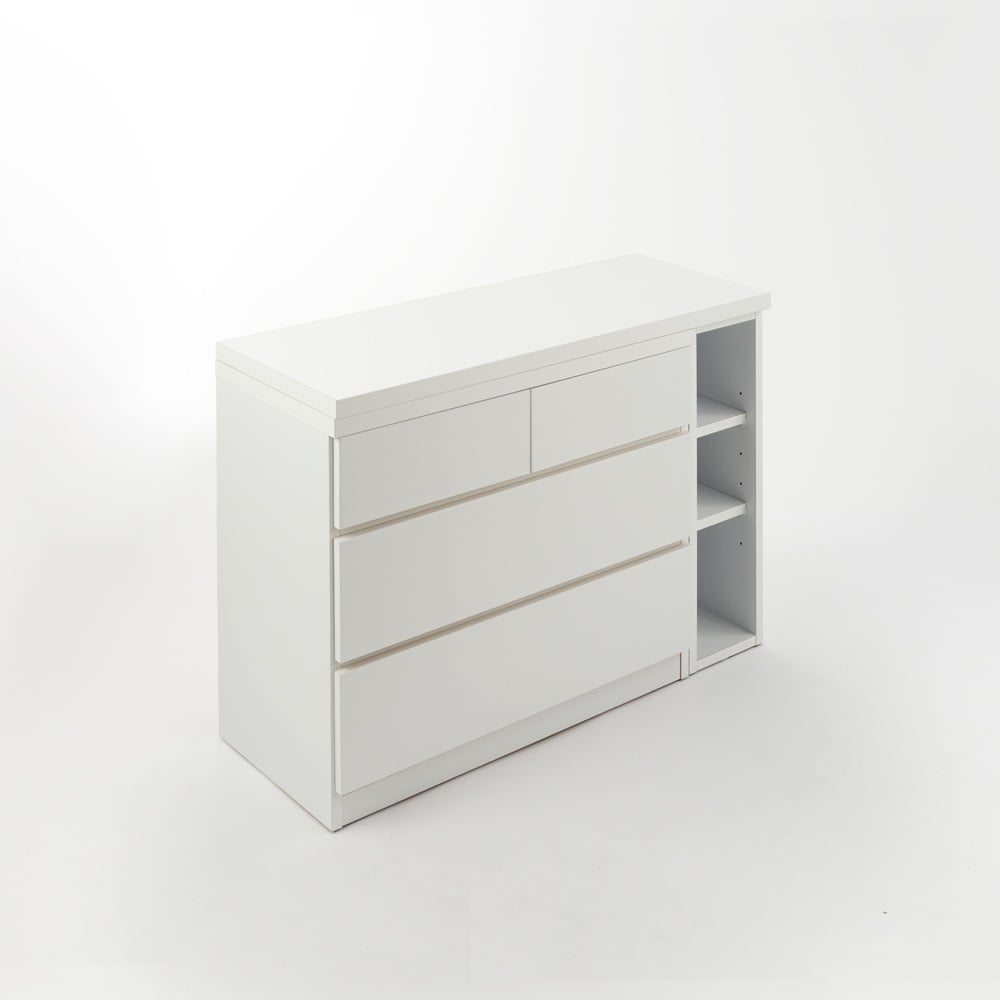 伸長天板付きチェスト 幅101cm～141cm奥行40cm高さ70.5cm 通販 - ディノス