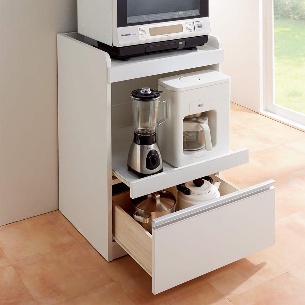 大型レンジが置ける家電収納庫 レンジキッチンカウンター・幅60cm 通販