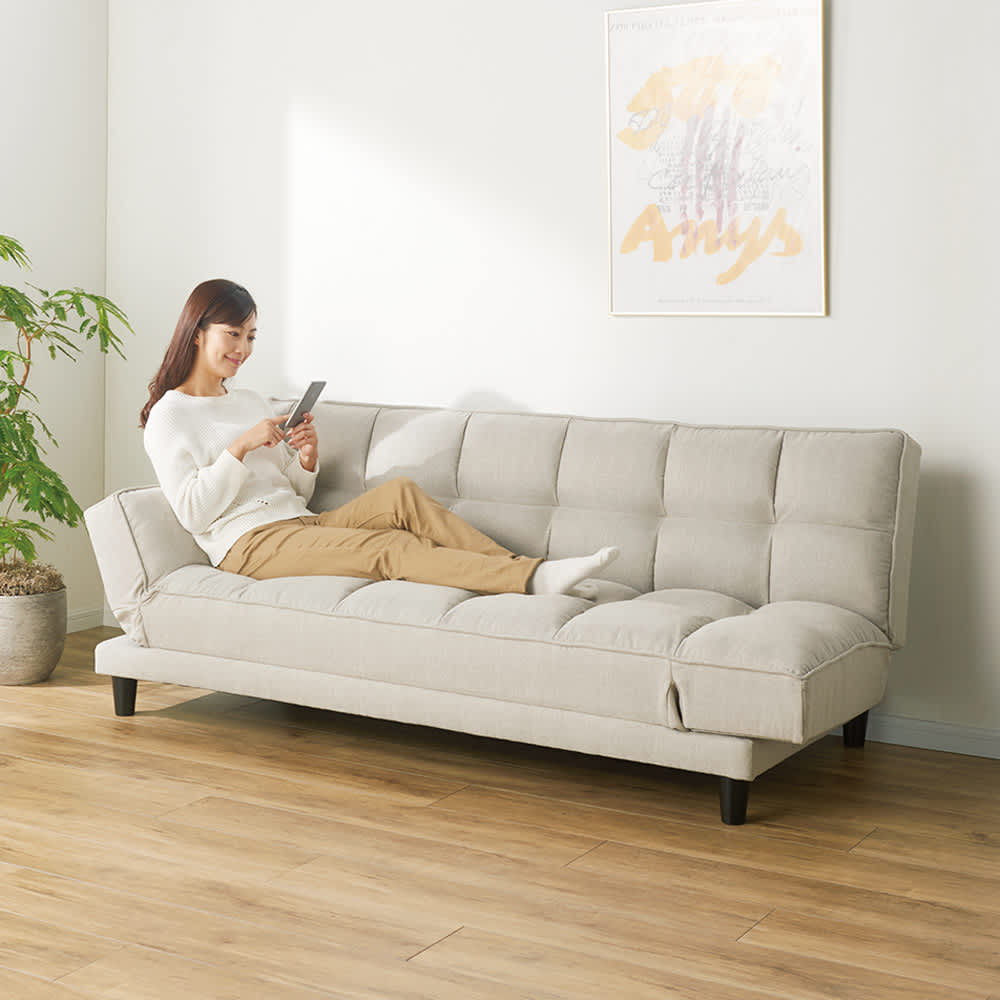 くつろぎ方は自由自在！4WAYソファベッド 幅190cm 通販 - ディノス