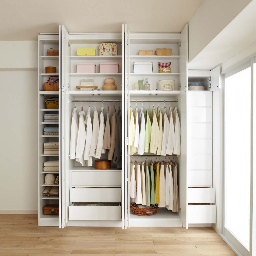 日本製】シンプルスタイルワードローブ上置き（高さ1cm単位オーダー