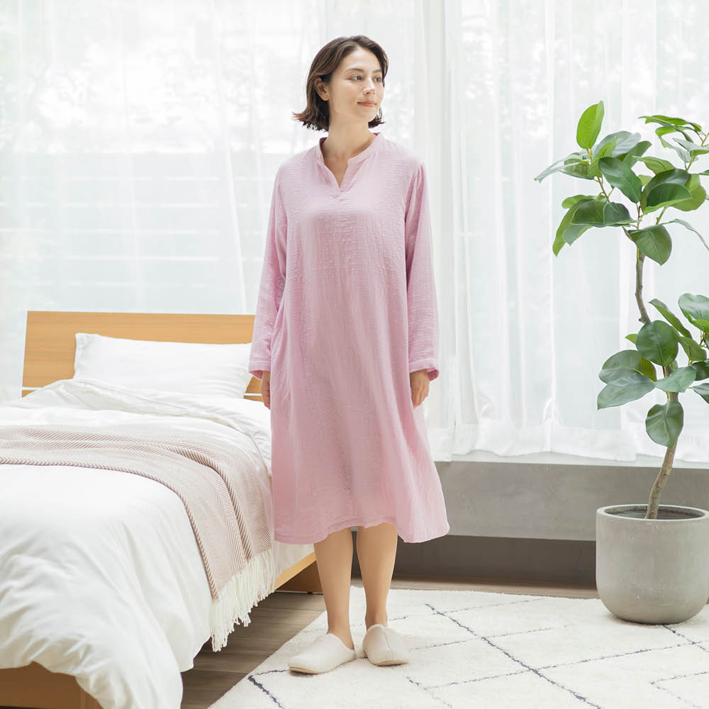 UCHINO マシュマロガーゼ（R）シンプルワンピース 通販 - ディノス