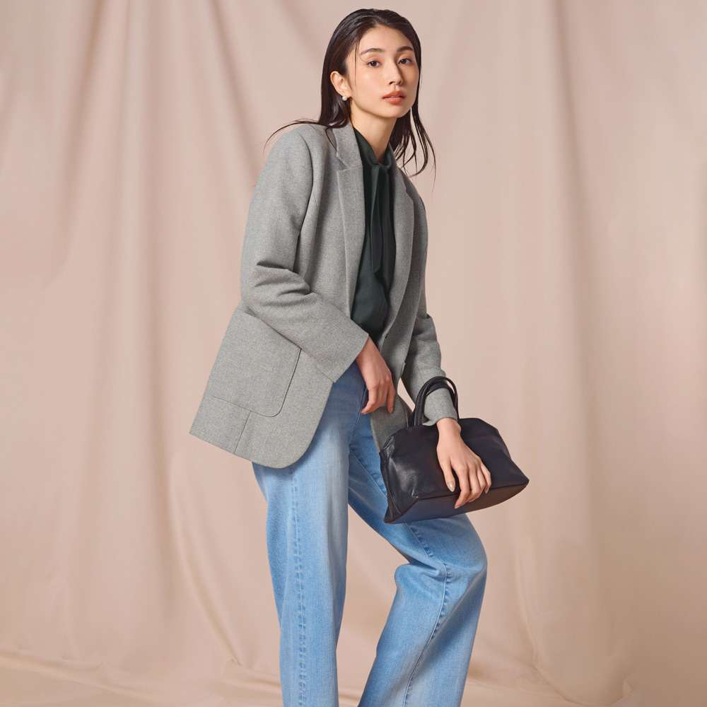 尾州産 ウール混ツイード テーラードジャケット 通販 - ディノス