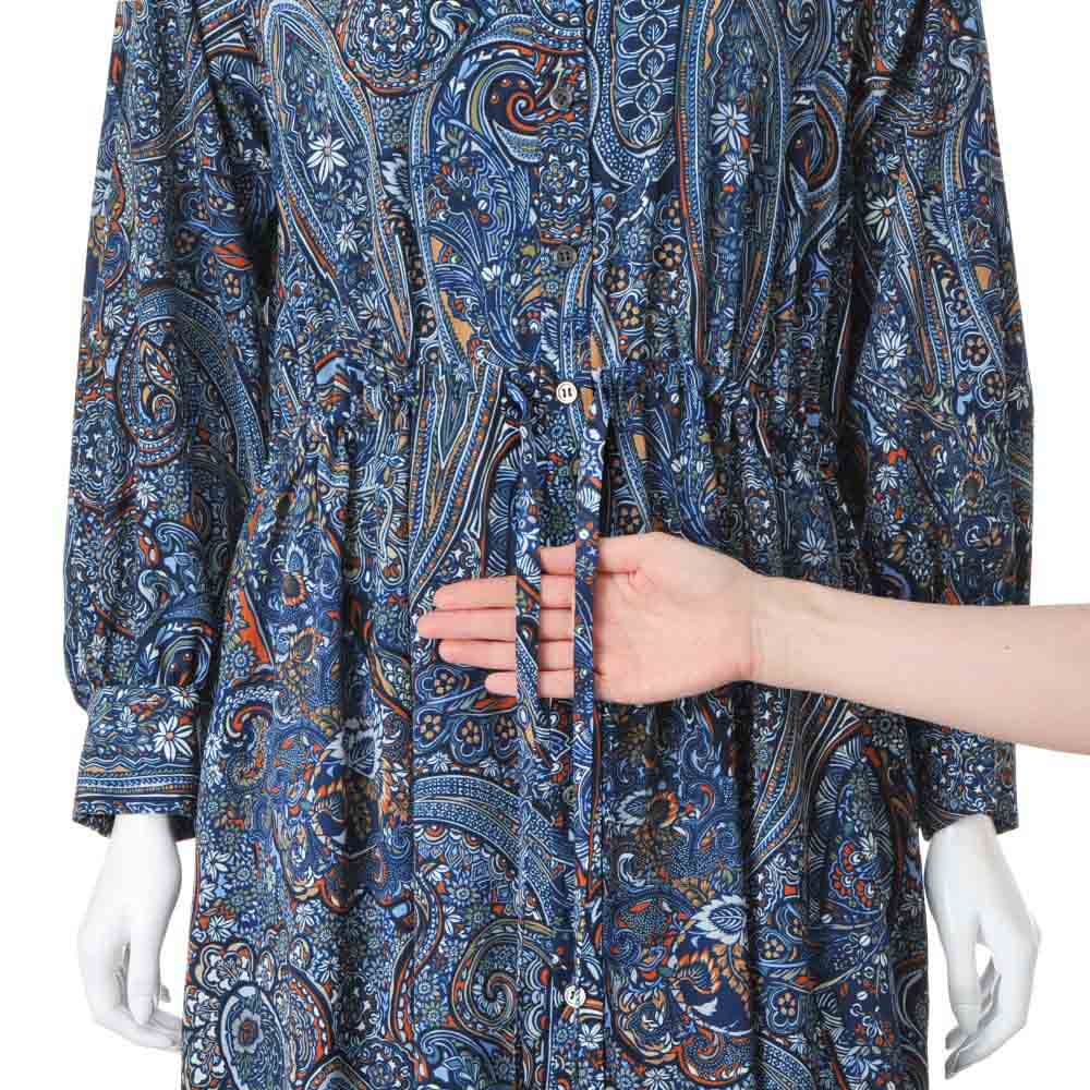 エリカ社 ペイズリー柄 シャツワンピース 通販 - ディノス