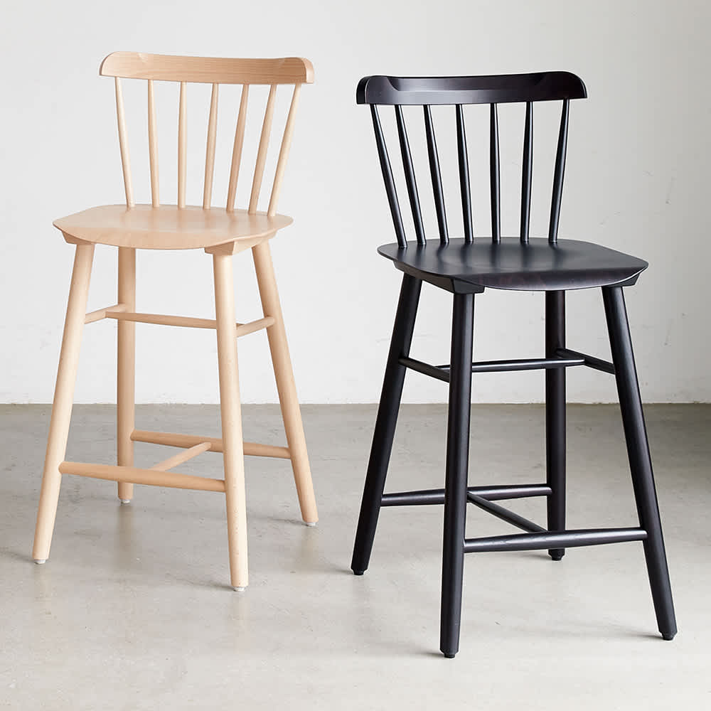 ウィンザーカウンターチェア 天然木ハイスツール ［TON・トン］ 通販