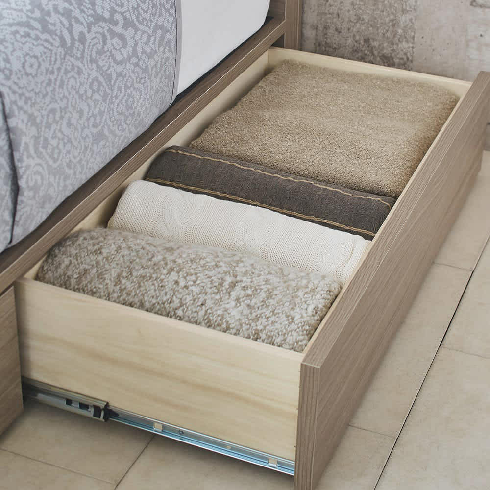 SIMMONS/シモンズ シェルフII 引き出し付きベッド 5.5インチポケット