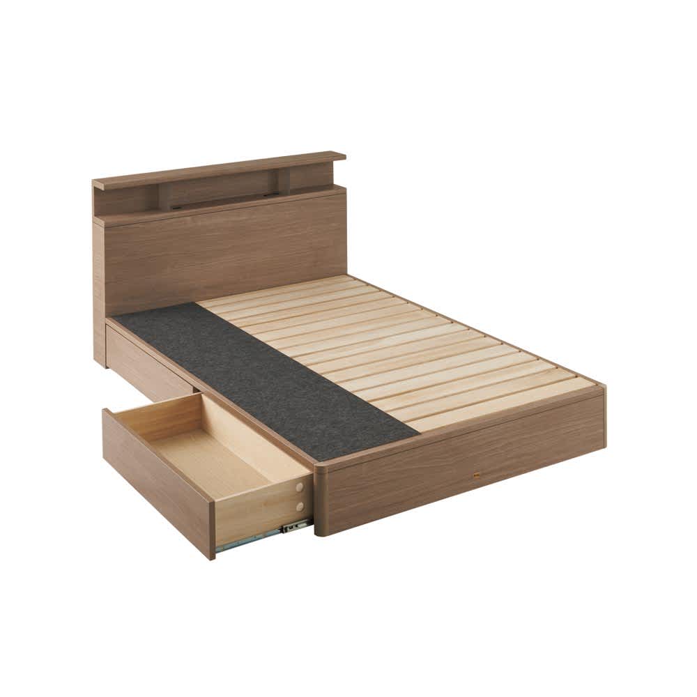 SIMMONS/シモンズ シェルフII 引き出し付きベッド 5.5インチポケット