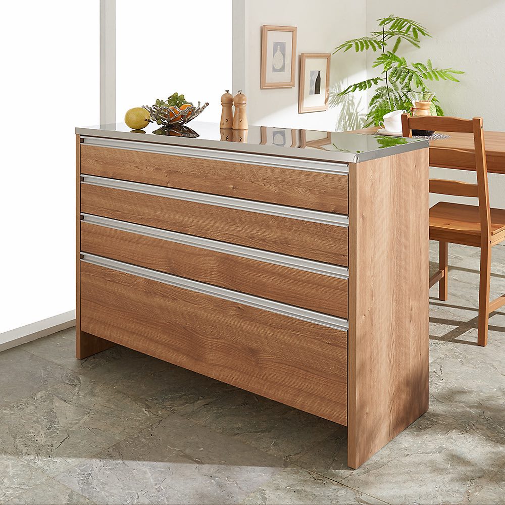 ステンレストップ間仕切りカウンター 幅150cm 通販 - ディノス