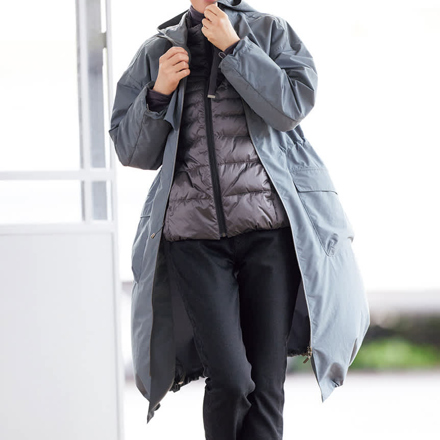 インナーダウン付き はっ水加工 3WAY コート 通販 - ディノス