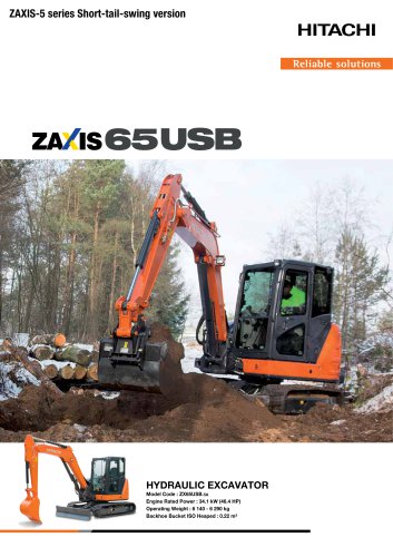 ZX65USB-5 - Hitachi Construction Machinery Europe - PDF Catalogs