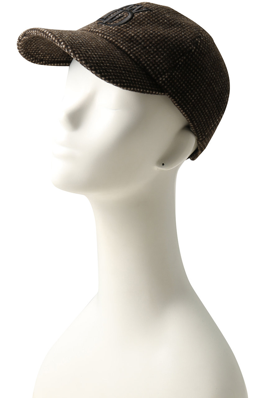 LUDLOW(ラドロー)｜Cap(wool checkered)/ブラウン の通販｜ELLESHOP