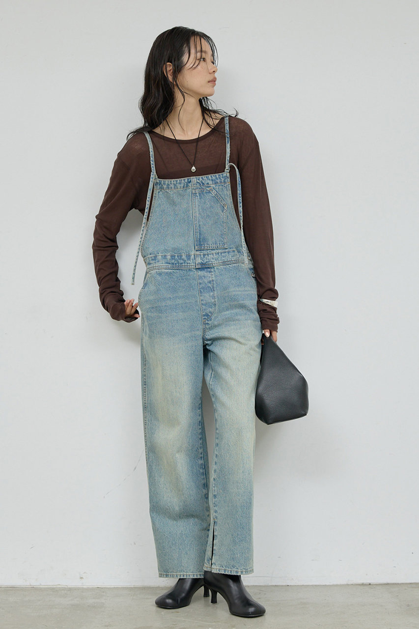 GALLARDAGALANTE(ガリャルダガランテ)｜デニムサロペット/ブルー の