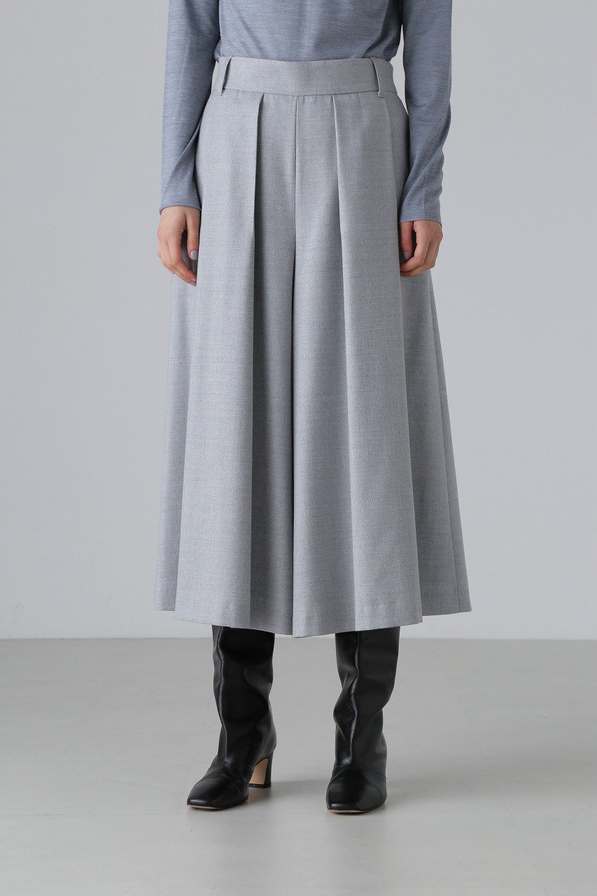 ADORE(アドーア)｜ウールサキソニーパンツ/グレー の通販｜ELLESHOP