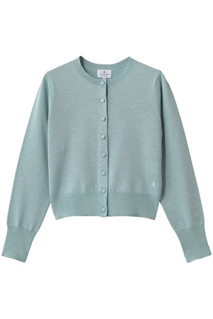 ランバンオンブルー ロングカーディガン ブラウン×ピンク美品 LANVIN