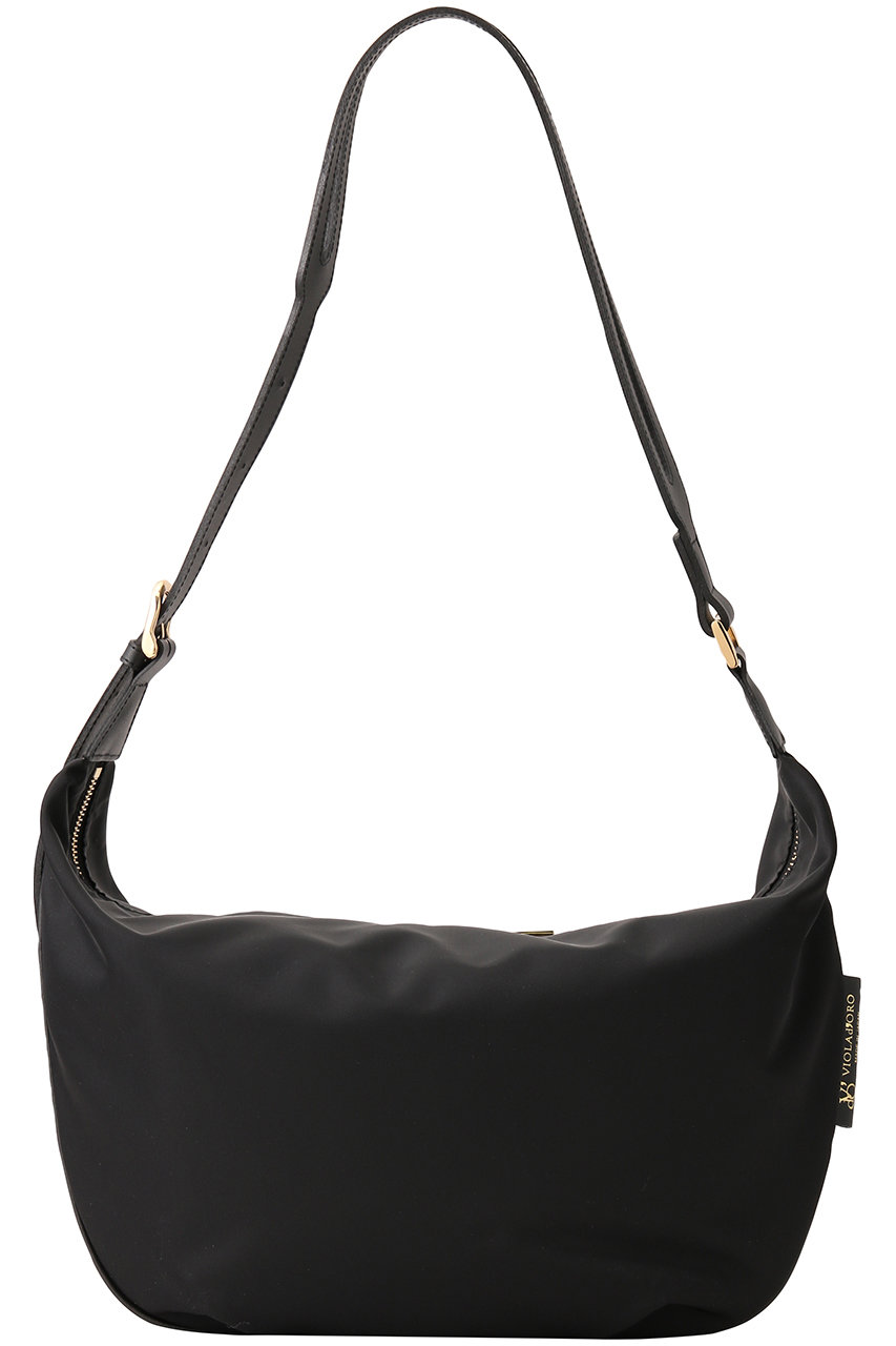 VIOLAd'ORO(ヴィオラドーロ)｜BIANCA ナイロンボディバッグ M/ブラック
