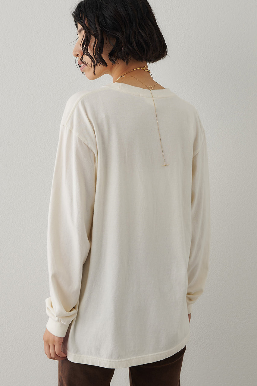 Whim Gazette(ウィム ガゼット)｜MONTANAロングTシャツ/アイボリー の