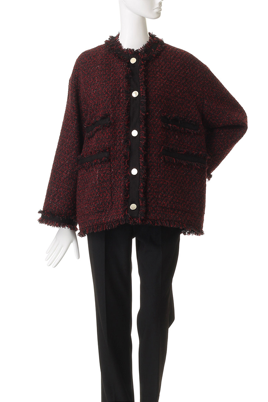 HELIOPOLE(エリオポール)｜ツイードブルゾン/ブラック の通販