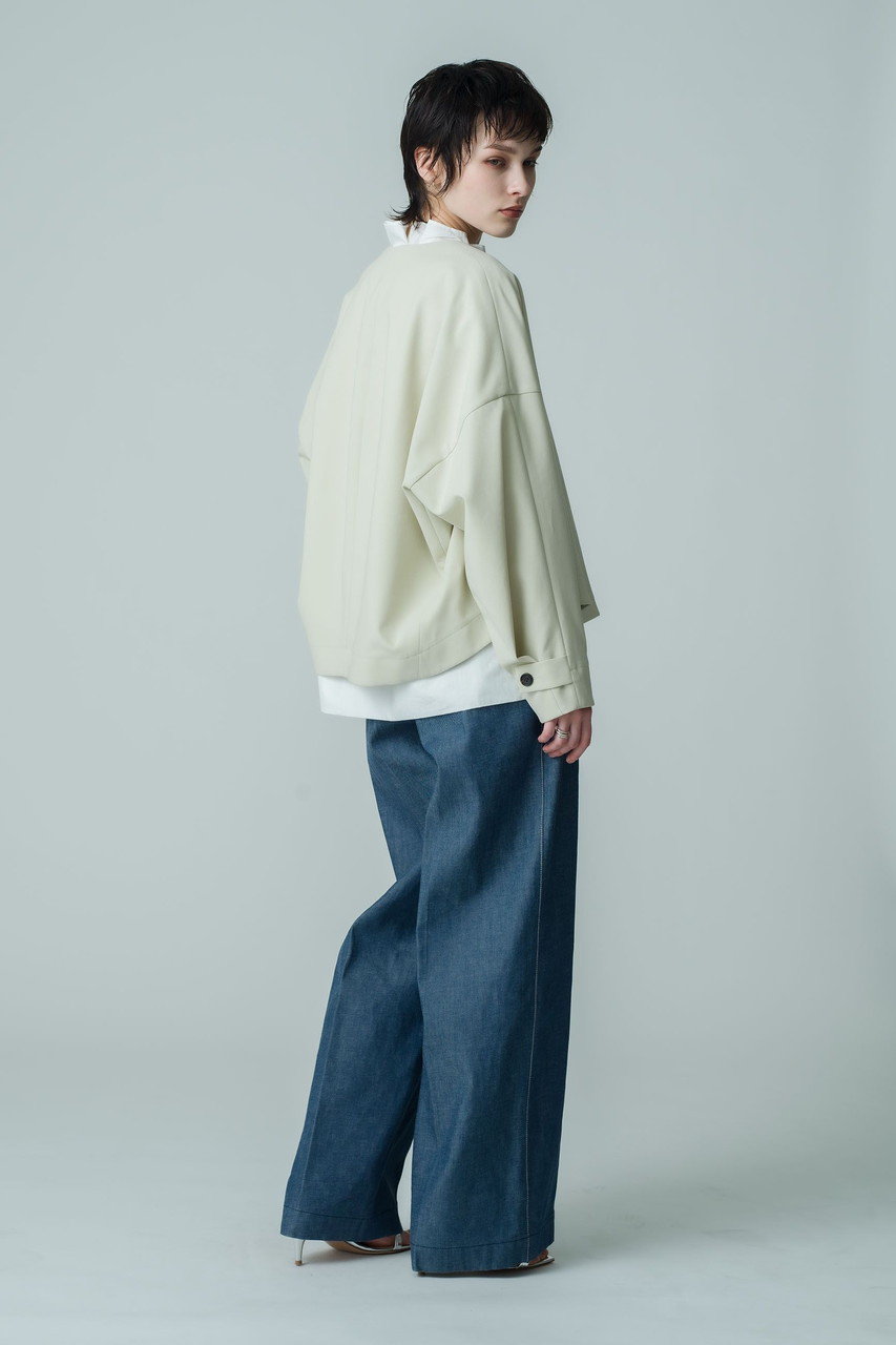 ebure(エブール)｜リアクティブデニム ワイドストレートパンツ