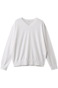 ebure(エブール)｜ハイゲージウールシルクカシミア クルーネックニット