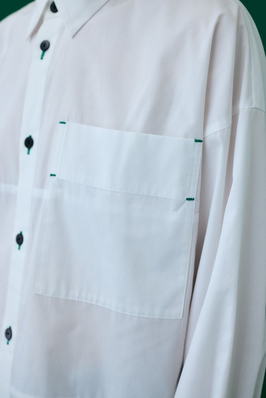 nagonstans(ナゴンスタンス)｜T/Cブロード SH/シャツ/Salt の通販