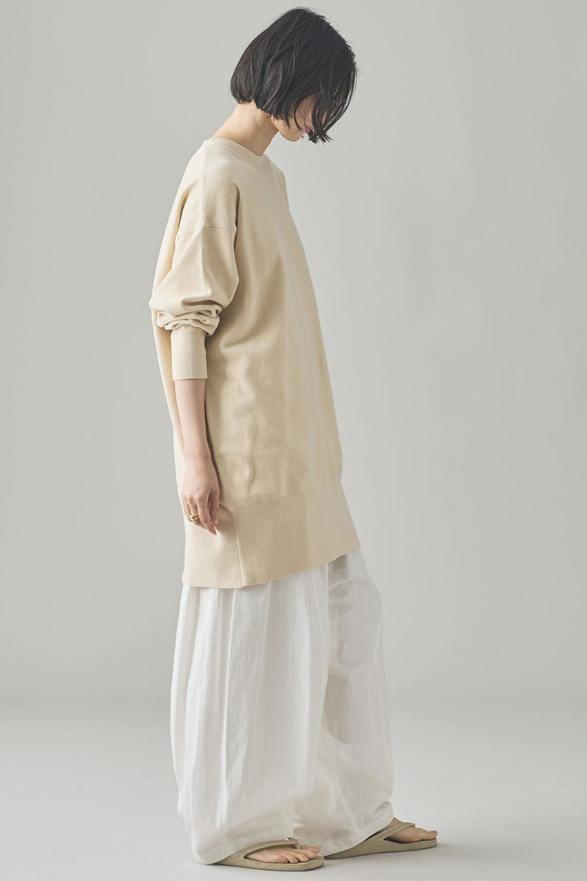 Curensology(カレンソロジー)｜ニットベロアチュニック/エクリュ の