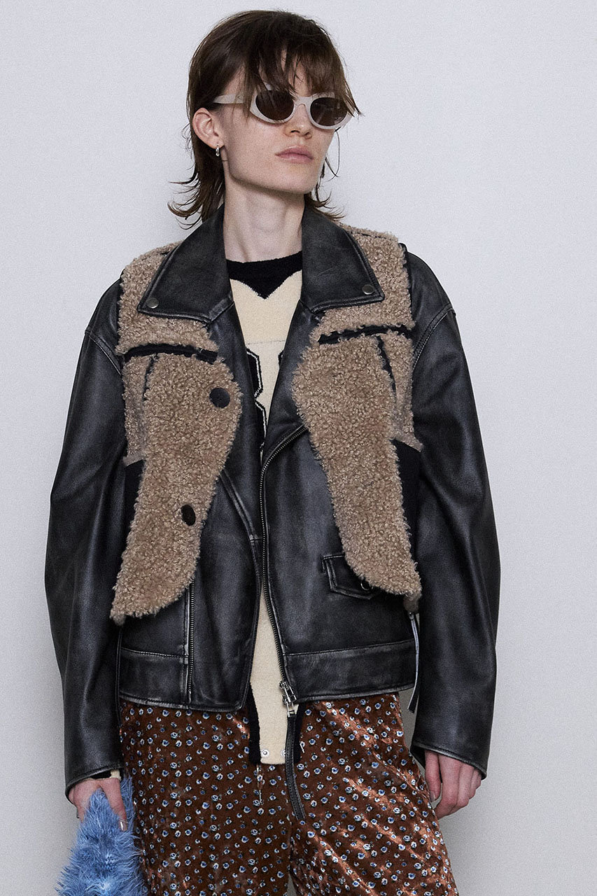 MAISON SPECIAL(メゾンスペシャル)｜2way Boa Vest/2WAYボアベスト/BLK