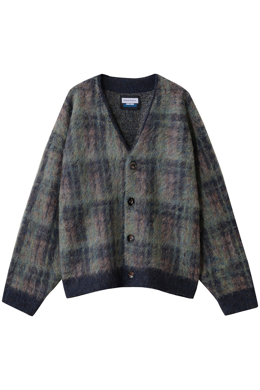 MAISON SPECIAL(メゾンスペシャル)｜【UNISEX】5GGシャギーニットV