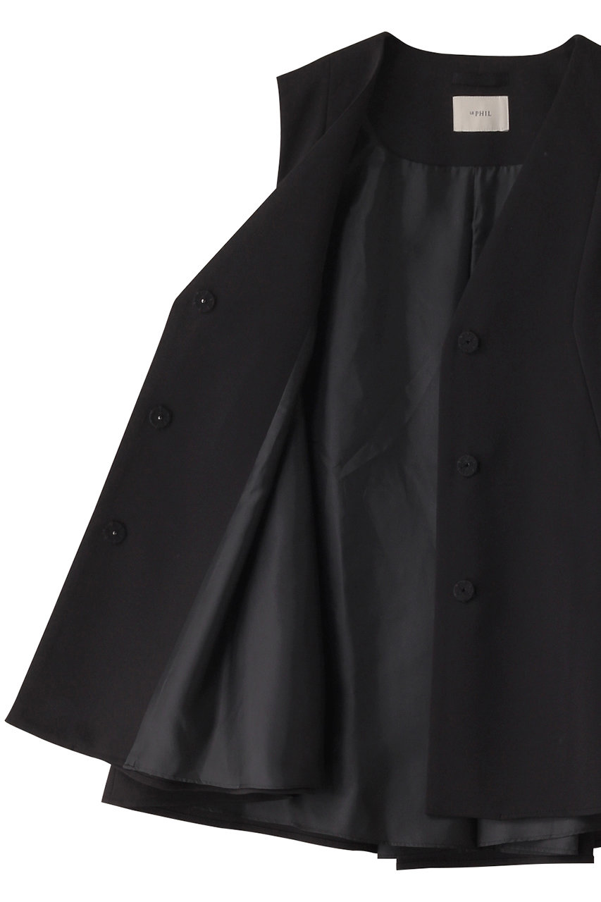 LE PHIL(ル フィル)｜ハイストレッチダンボールジレ/ブラック の通販