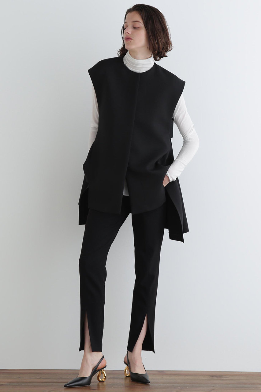 LE PHIL(ル フィル)｜マトラッセトリプルクロスヘムジレ/ブラック の