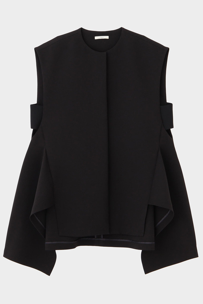 LE PHIL(ル フィル)｜マトラッセトリプルクロスヘムジレ/ブラック の