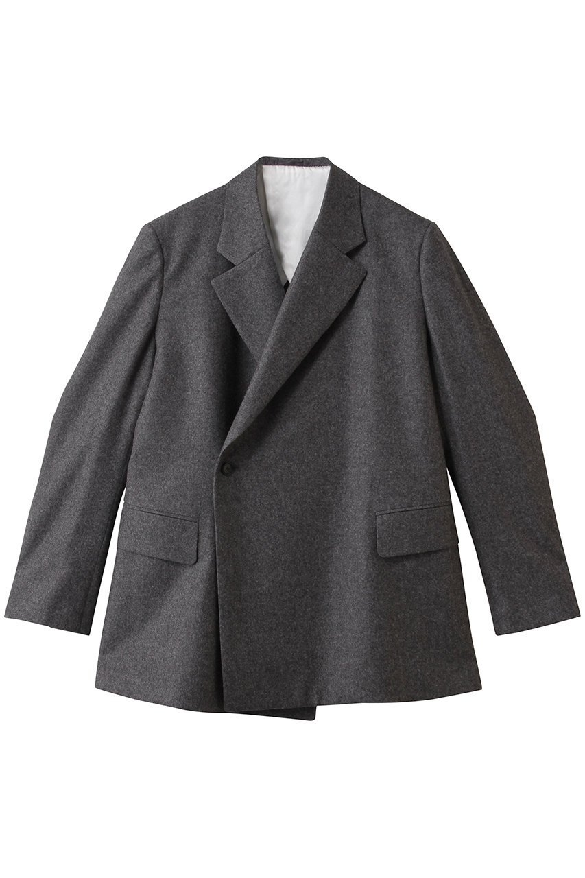 BLAMINK(ブラミンク)｜シングルテーラードジャケット/ミッドグレー の