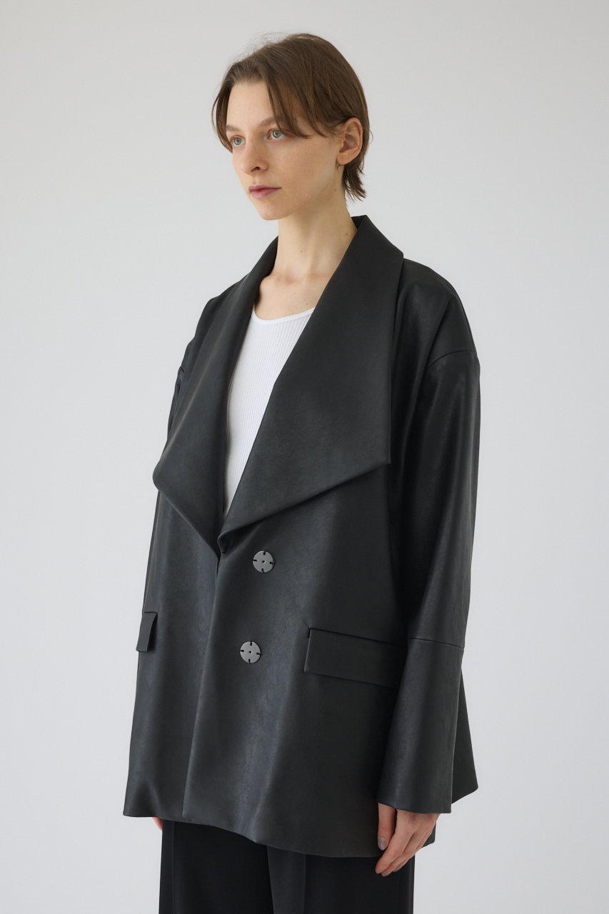 RIM.ARK(リムアーク)｜Classical leather like JK/ジャケット/ブラック