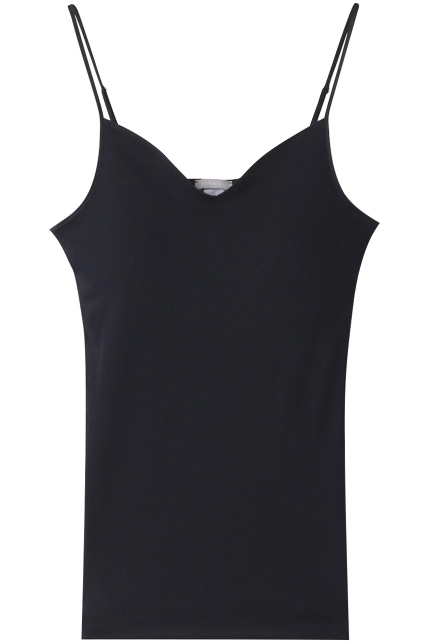 HANRO(ハンロ)｜COTTON SEAMLESS ブラキャミ/ブラック の通販