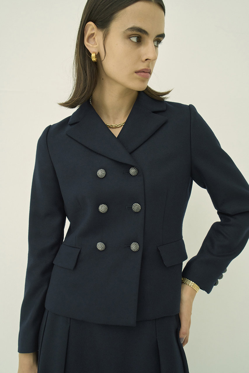 MW(エムダブリュー)｜WOOL 140's ダブルブレスト ジャケット/ダーク