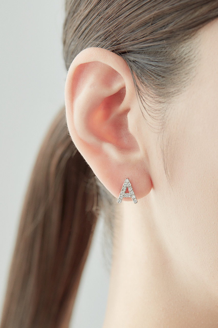 ALLNIQUE(オールニーク)｜Symbol アルファベット ダイヤモンド ピアス