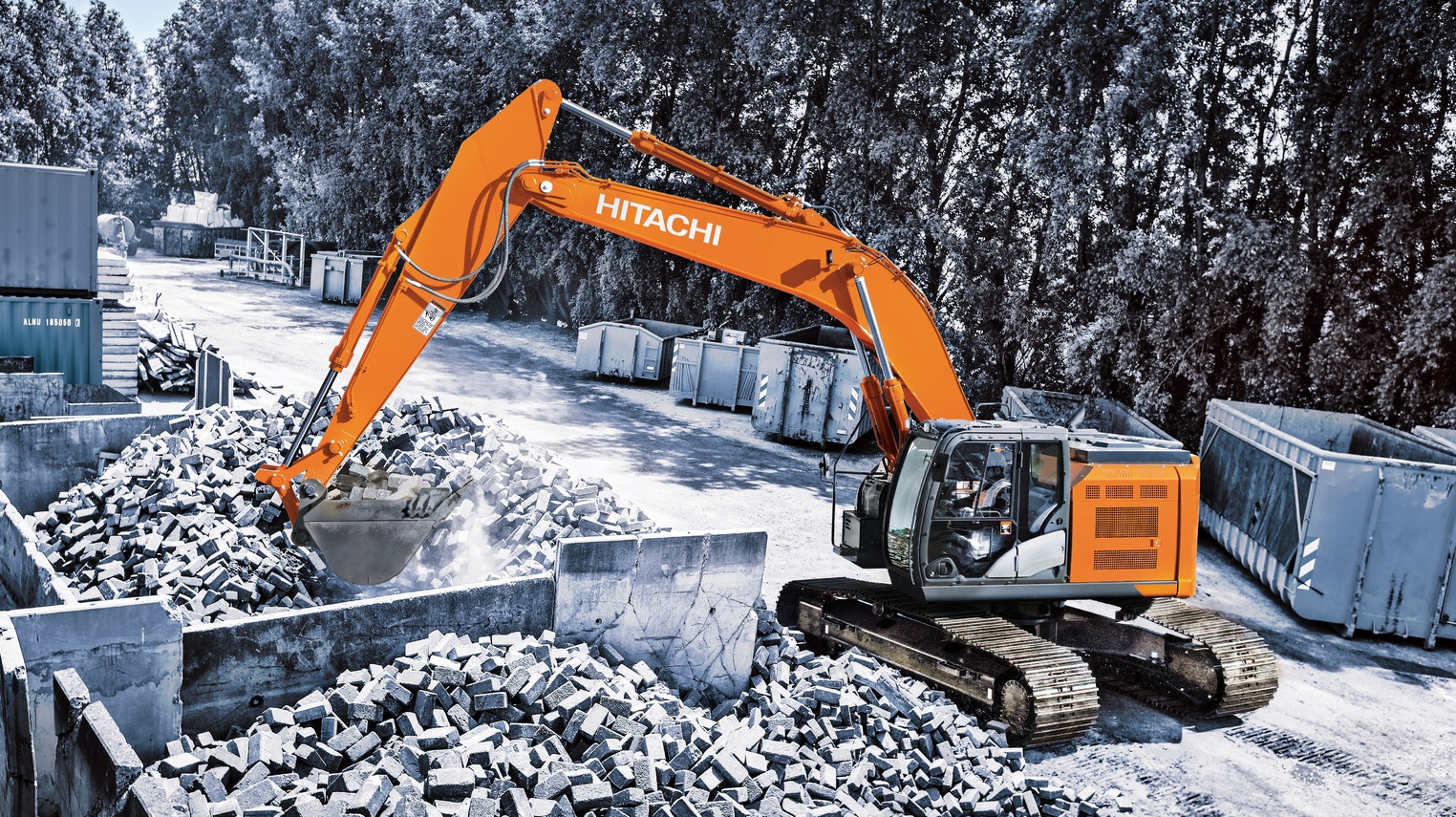 Hitachi ZX345USLC-6 Ultrashort Excavator From: Hitachi